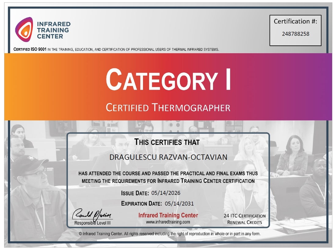 Termograf certificat Category I — Infrared Training Center